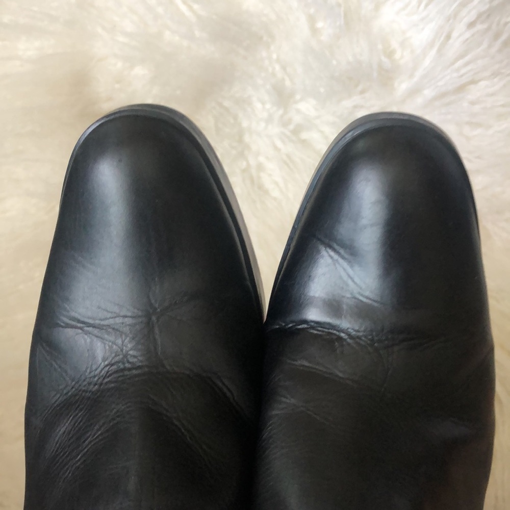 Vintage ROBERT CLERGERIE High Heel Mules slides Shoes Leather Chunky Platform - Picture 5 of 11